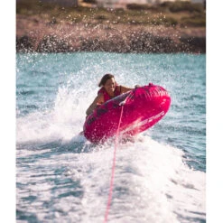 BOUEE TRACTEE JOBE RUMBLE ROSE 1 PERSONNE 12 BOUEE TRACTEE JOBE RUMBLE ROSE 1 PERSONNE -Équipement D'Eau 8 11 12 2019 11 21 17