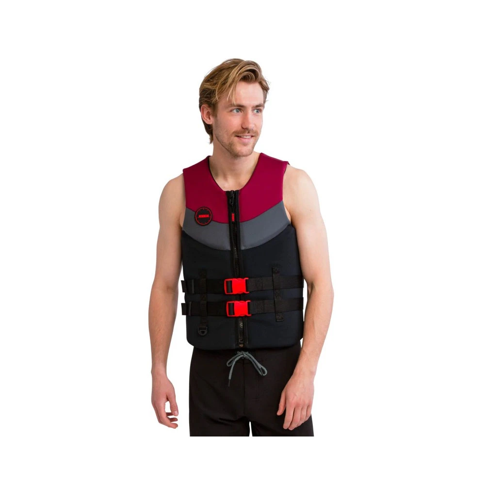 GILET DE SAUVETAGE JOBE NEOPRENE BURGUNDY ROUGE 1 GILET DE SAUVETAGE JOBE NEOPRENE BURGUNDY ROUGE