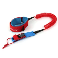 LEASH DE SUP ARII NUI COILED GENOU 9 -Équipement D'Eau leash de sup arii nui coiled genou bleu rouge 11 04 2018 17 30 24
