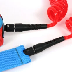LEASH DE SUP ARII NUI COILED GENOU 9 -Équipement D'Eau leash de sup arii nui coiled genou bleu rouge 2 11 04 2018 17 30 23