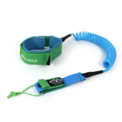 LEASH DE SUP ARII NUI COILED GENOU 9 -Équipement D'Eau leash de sup arii nui coiled genou bleu vert 11 04 2018 17 30 20