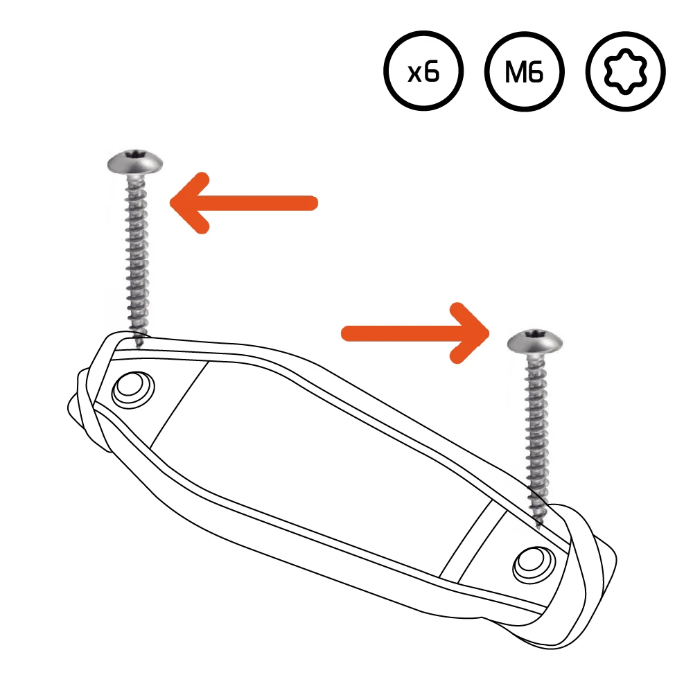 VISSERIE MARINE TORX POUR FOOTSTRAPS DE SURF 1 VISSERIE MARINE TORX POUR FOOTSTRAPS DE SURF