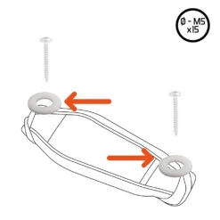 Rondelle Nylon Pour Footstraps