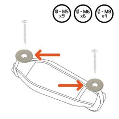 Rondelle Extra Large Pour Footstraps - Ryde -Équipement D'Eau plan de trgregzavail 2 100 18 10 2022 16 28 49