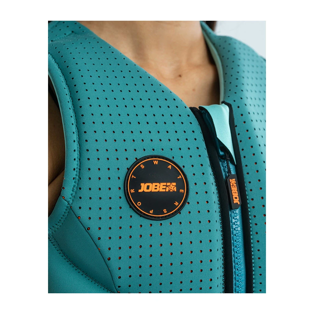 Gilet Jobe Fragment Vest Women Vintage Teal 2 Gilet Jobe Fragment Vest Women Vintage Teal – Image 2