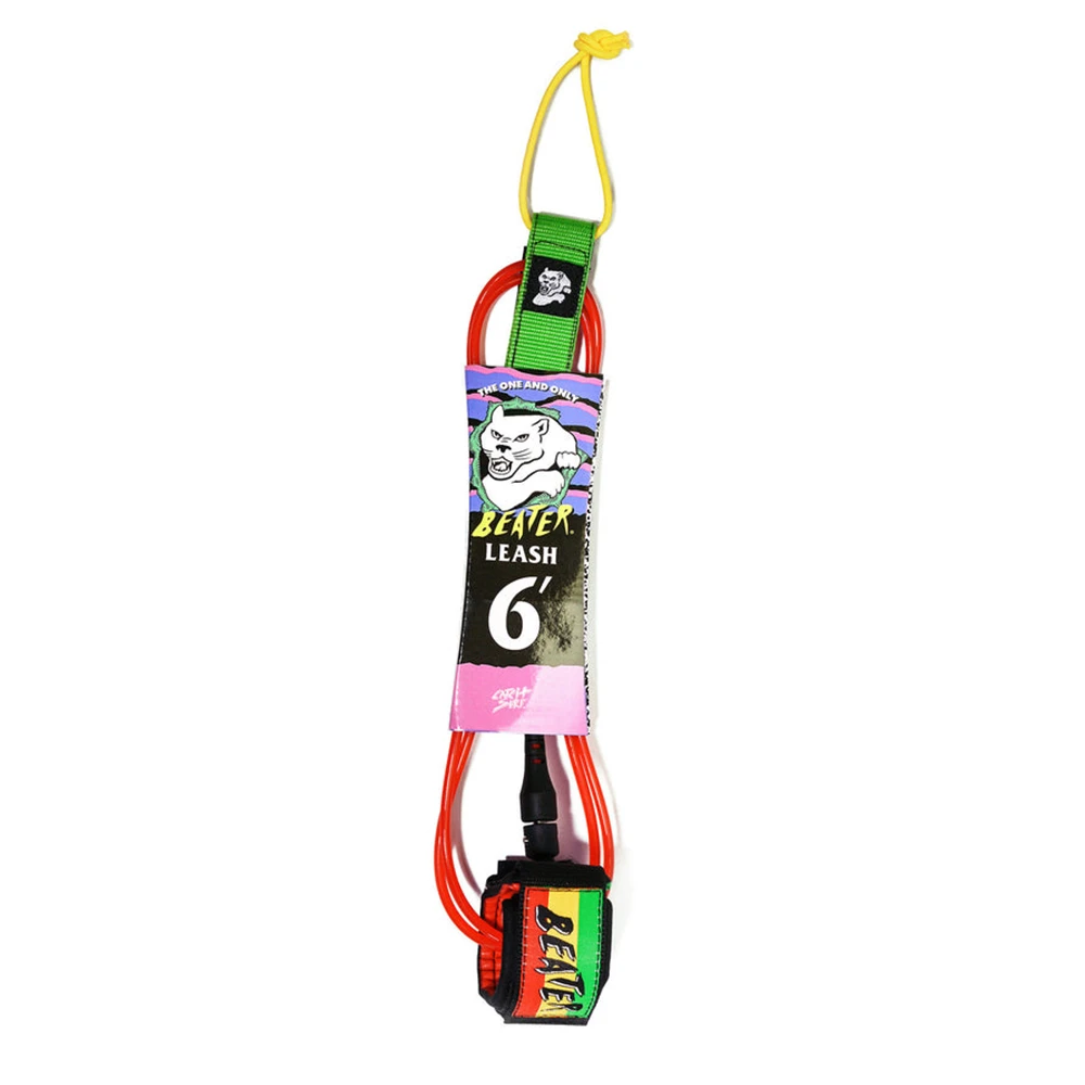 LEASH CATCH SURF BEATER RASTA 6.0 1 LEASH CATCH SURF BEATER RASTA 6.0